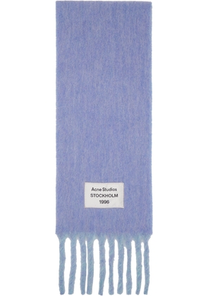 Acne Studios Blue & Purple Bicolor Alpaca Scarf