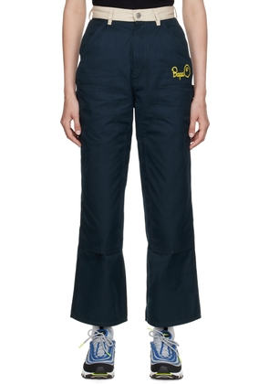 BAPE Navy Painter Trousers