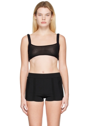 JACQUEMUS Black Le Papier 'Le Bandeau Ascosu' Bra