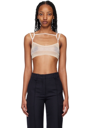 JACQUEMUS Beige Le Papier 'Le Bandeau Sognu' Bra