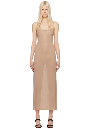 Alexander Wang Beige Bead Midi Dress