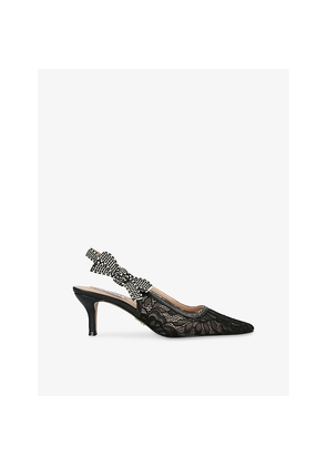 Womens Steve Madden Ensemble Lace Heeled Pumps