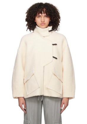 GANNI Off-White Drop Shoulder Jacket