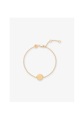 Womens Astrid & Miyu Sagittarius Zodiac 18ct Yellow Gold-Plated Sterling-Silver and Cubic Zirconia Pendant Bracelet