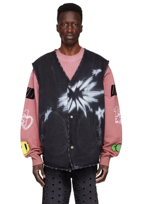 We11done Black Cotton Vest