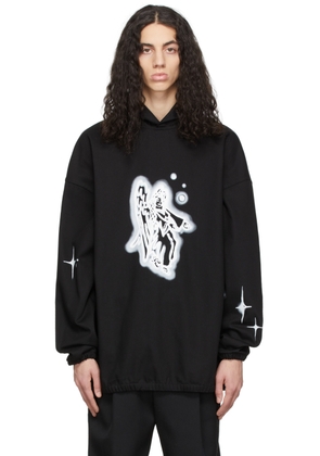 We11done Black Denim Hoodie