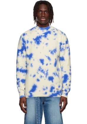 We11done Off-White Tie-Dye Sweater