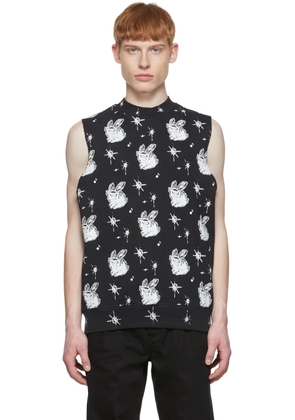 We11done Black Cotton Vest