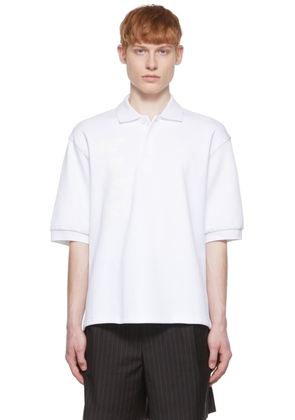 We11done White Cotton Polo