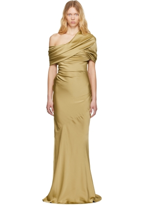 Entire Studios Green Sleeveless Bound Maxi Dress