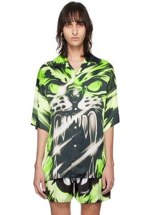 Gerrit Jacob Green & Black Printed Shirt