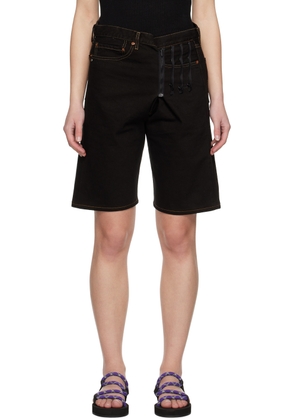 Bless Black Upcycled Denim Shorts