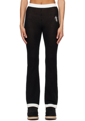 AMIRI Black Flared Lounge Pants