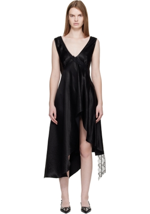 Collina Strada Black Tulip Midi Dress