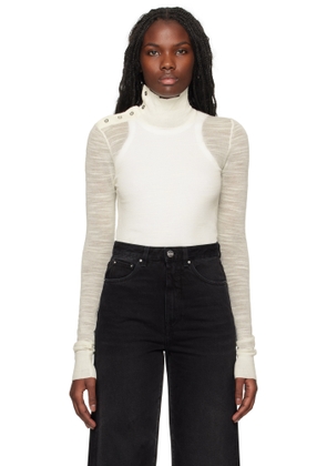 TOTEME Off-White Slubbed Turtleneck