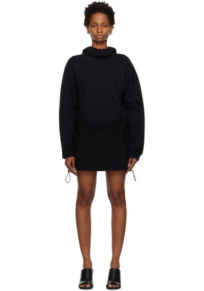 Dion Lee Black Interlock Mask Hoodie