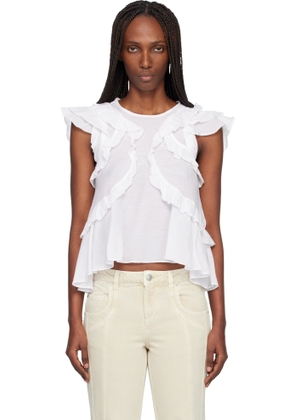 Isabel Marant Etoile White Nalou Blouse