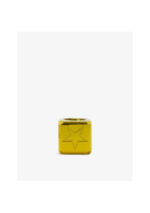 Womens Loewe Square Star Anodized-Brass Dice