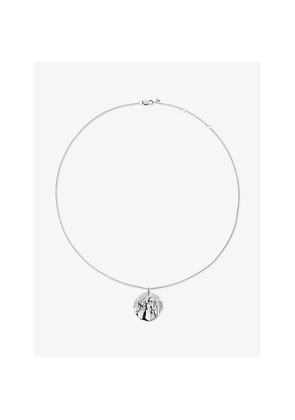 Womens Monica Vinader Virgo Zodiac Sterling-Silver Pendant Necklace