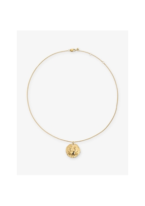 Womens Monica Vinader Cancer Zodiac 18ct Yellow Gold Vermeil Pendant Necklace