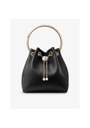 Womens Jimmy Choo Bon Bon Leather Top-Handle Bag
