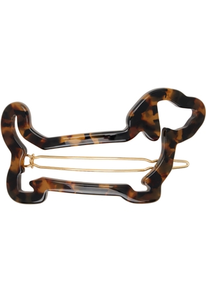 Thom Browne Brown Acetate Hector Hair Clip