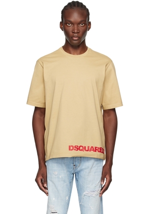 Dsquared2 Beige Loose Fit T-Shirt