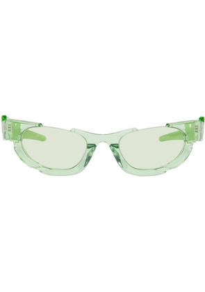 Feng Chen Wang SSENSE Exclusive Green Phoenix Sunglasses