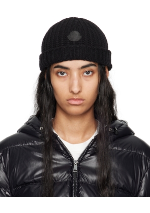 Moncler Black Wool Beanie