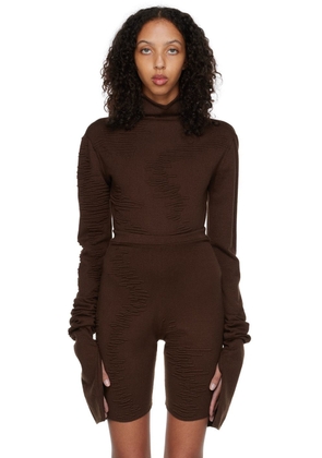 SELASI SSENSE Exclusive Brown KBN Knitwear Edition Bodysuit