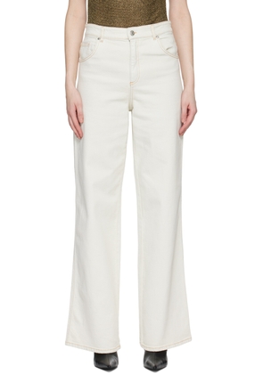 Blumarine Off-White Boyfriend Jeans