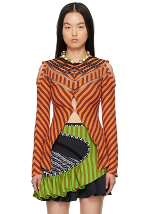 Kiko Kostadinov Orange Panoply Top