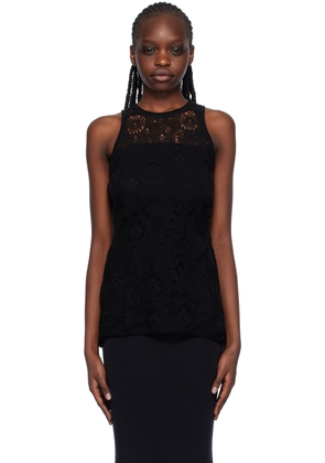 Olēnich Black Racer Back Tank Top