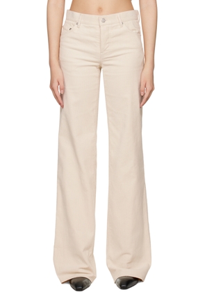 We11done Off-White Loose-Fit Trousers