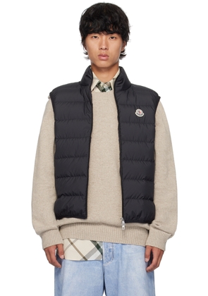 Moncler Black Contrin Down Vest