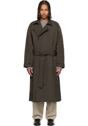LE17SEPTEMBRE Brown Crisp Raglan Trench Coat