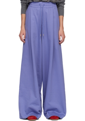 Dries Van Noten Purple Loose Sweatpants