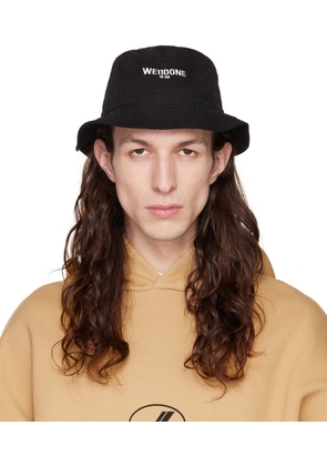 We11done Black Washed Bucket Hat