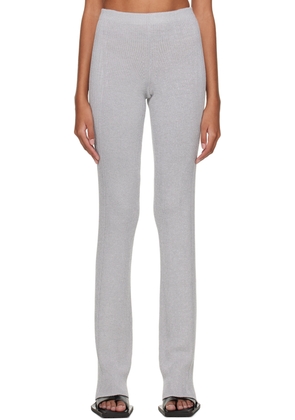 Dion Lee Silver Reflective Lounge Pants