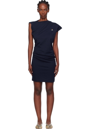 Vivienne Westwood Navy Hebo Midi Dress