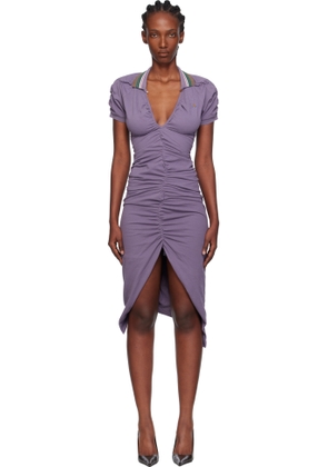 Vivienne Westwood Purple Pulling Midi Dress