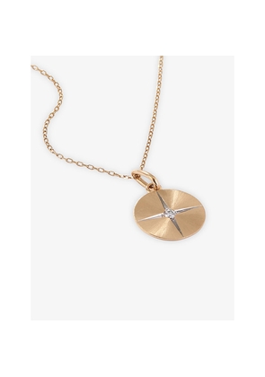 Womens La Maison Couture Skydiamond Elemental Air 14ct Yellow Gold and 0.068ct Lab-Grown Diamond Pendant Necklace