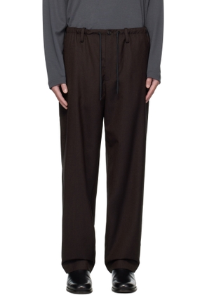 Dries Van Noten Brown Drawstring Trousers