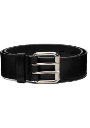 Dries Van Noten Black Leather Belt