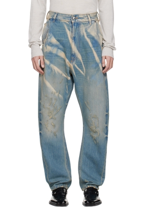 Vivienne Westwood Blue Buckle Back Jeans