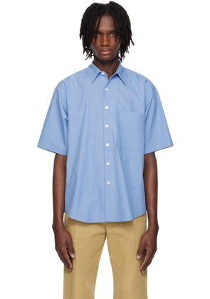 AURALEE Blue Washed Finx Twill Shirt