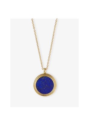 Womens Astley Clarke Stilla 18ct Yellow Gold Vermeil and Lapis Locket Necklace