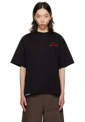 NAMESAKE Black Sava Oversized 'Warning' T-shirt