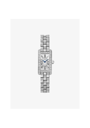 Cartier Tank Américaine Mini 18ct White-Gold and Diamond Watch