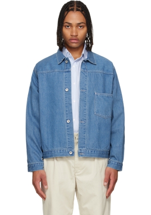 nanamica Blue Short Denim Jacket